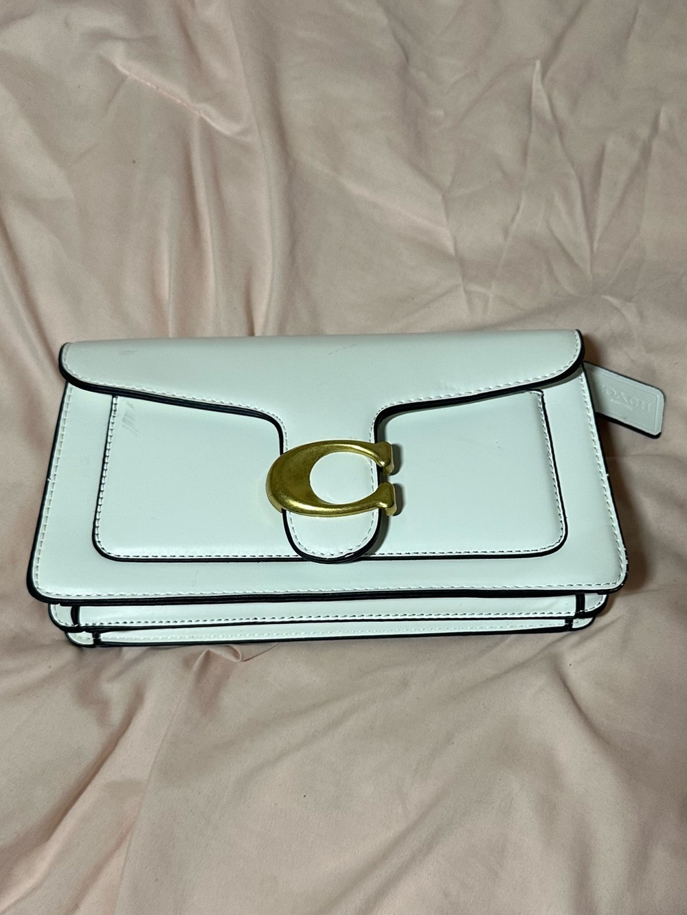 Coach White Leather Crossbody bag